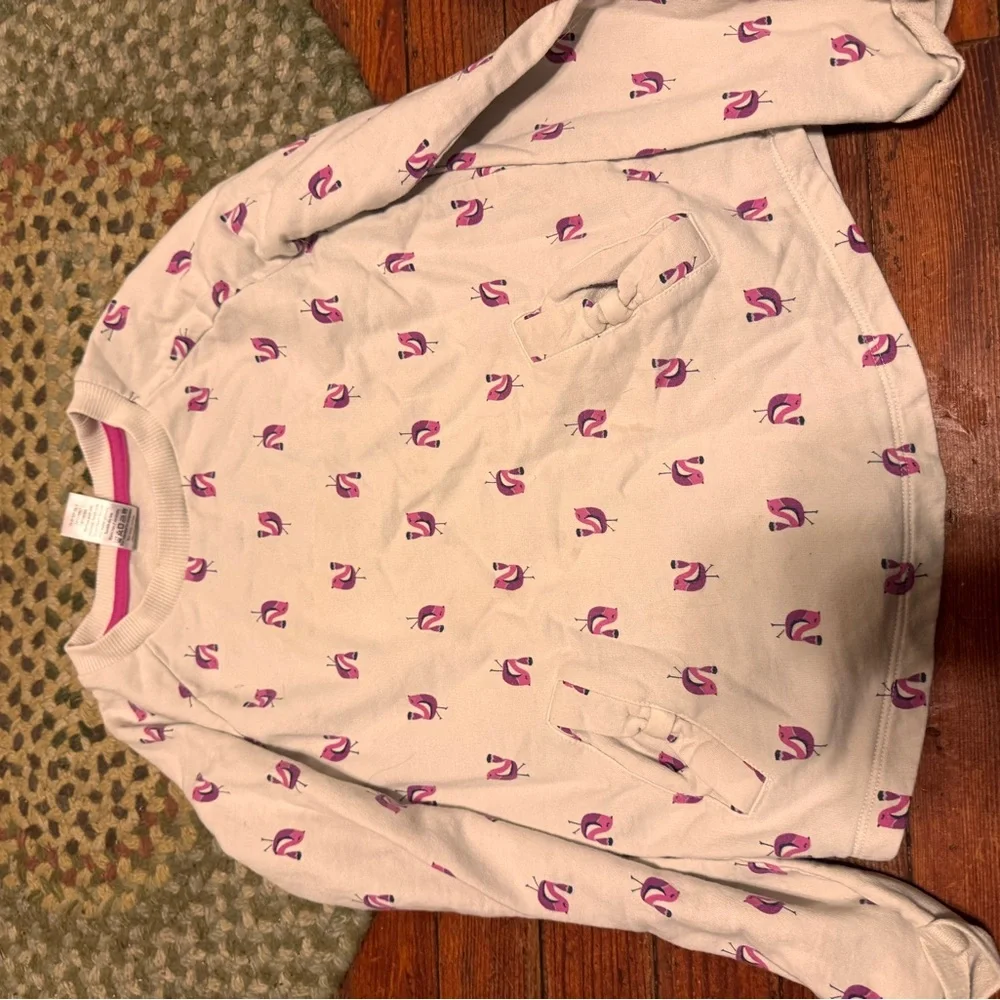 Gymboree Bird Print Sweatshirt girls 7-8